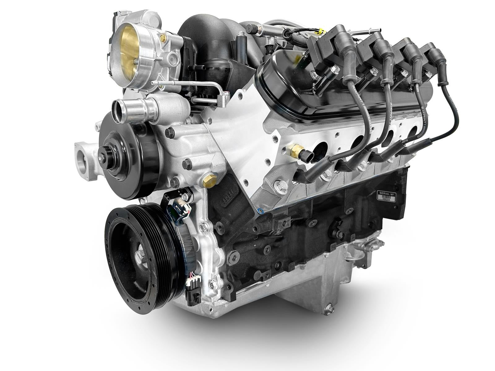 BluePrint Engines Pro Series Chevy LS 376 C.I.D. 530 HP EFI Base Dressed Long Block Crate Engine PSLS37630CTF