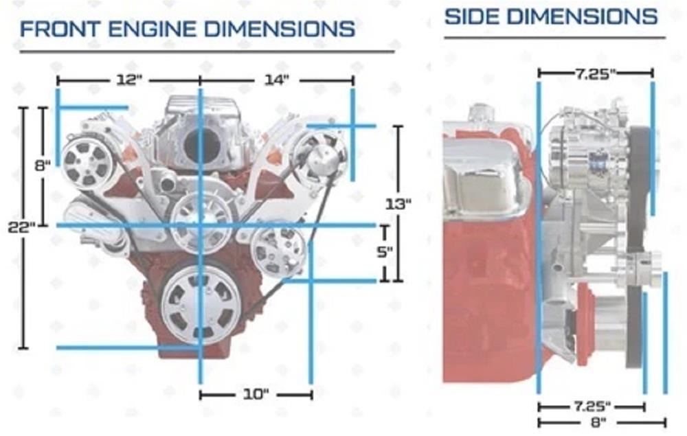BluePrint Engines Pro Series Chevy LS 427 C.I.D. 625 HP EFI Fully Dressed Long Block Crate Engine PSLS4272CTFK