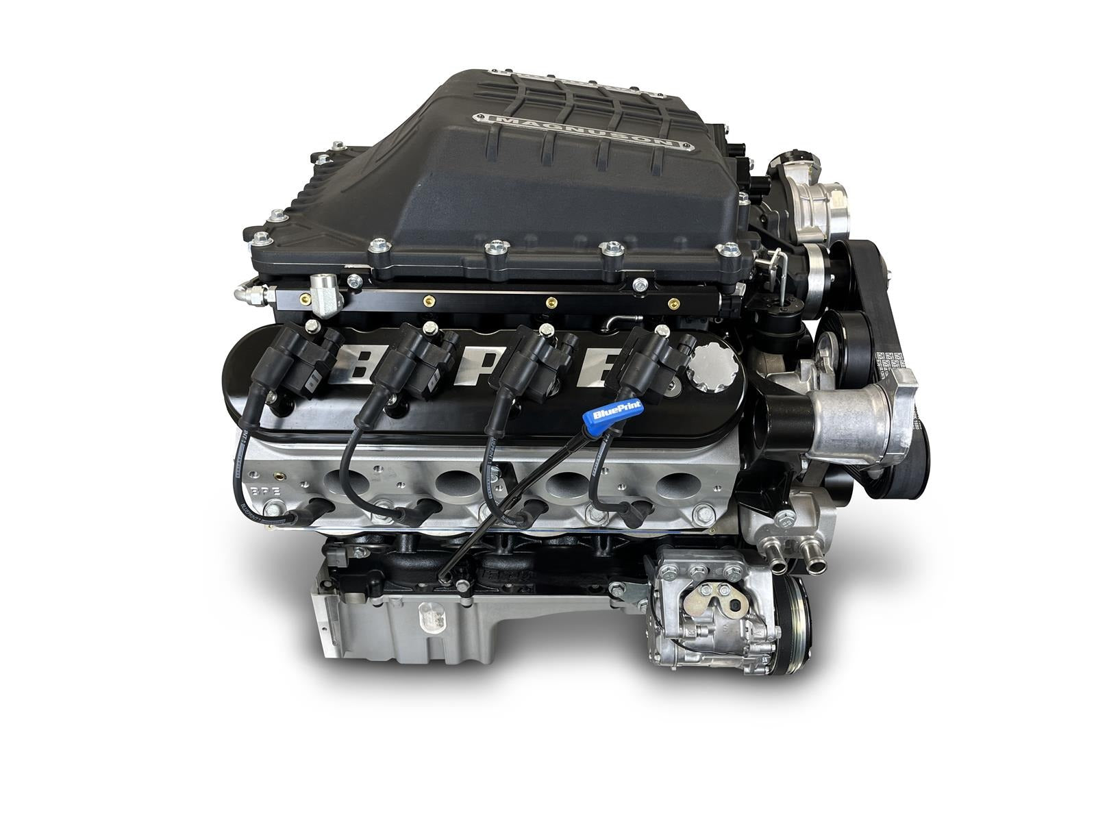 BluePrint Pro Series Chevy LS 376 C.I.D. 700 HP EFI Supercharged Deluxe Long Block Crate Engine PSLS3769SCTKB, high-performance LS engine, supercharged V8 crate motor, aftermarket performance engine, Chevy LS engine block, EFI supercharged long block