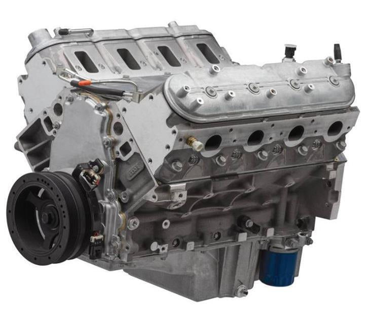 High-performance Chevy 6.2L LS crate engine 495 horsepower